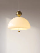 Axya Retro Pendant Light Cream Glass Bedroom Living Room Tea Room Bar Main Pendant Lamp