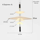 Axyaa UFO LED Pendant Lights - Modern Saucer Hanging Lamp for Home Decor