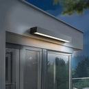 Axyaa Waterproof Outdoor LED Wall Sconce, Aluminum Glass, Modern Up/Down Lighting AC90-260V