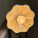 Axyaa Bell Orchid Chandelier: Modern Cream Style Bedside Pendant Light Resin Handicraft