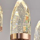 Axyaa Crystal Chandelier Pendant Light for Luxury Living & Dining Room