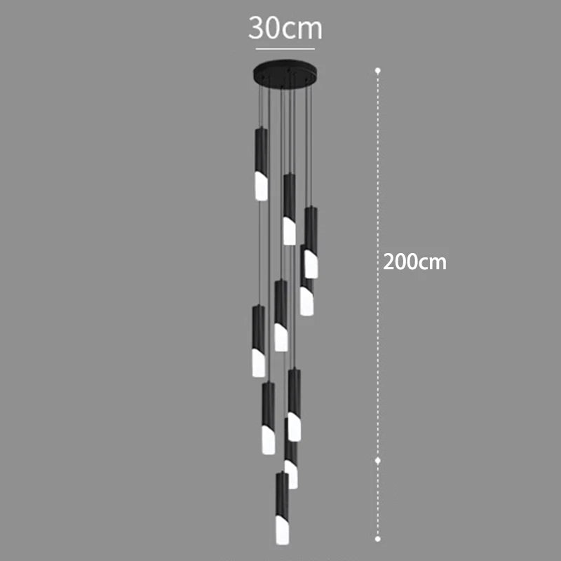 Axyaa Staircase Chandeliers LED Pendant Light for Modern Home Decor