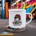 Axyaa Santa Pattern Christmas Coffee Mug Gift Set