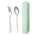 Axyaa Stainless Steel Tableware Set - Spoon, Knife, Fork - Simple and Portable for Home or Dorm