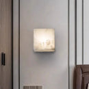 Axyaa Marble Wall Light: Modern Minimalist Nordic Square Alabaster Fixture