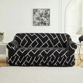 Axyaa Flower Printed Elastic Sofa Cover - Furniture Protector for Living Room