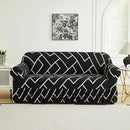 Axyaa Flower Printed Elastic Sofa Cover - Furniture Protector for Living Room