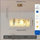 Axyaa Glass Duplex French Chandelier for Luxurious Villa Living Room