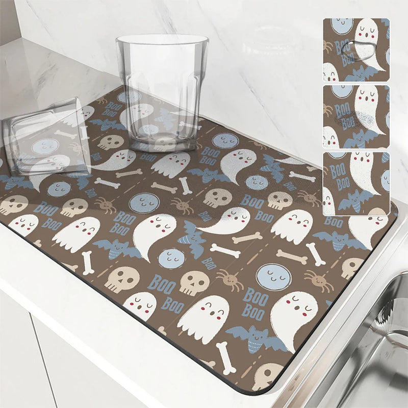 Axyaa Christmas Tree Drying Mat - Absorbent Dish Placemat