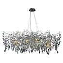 Axyaa Luxury Crystal Pendant Chandelier Chrome Gold Suspension Lamp