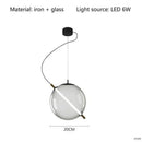 Axyaa Glass Ball Pendant Light Chandelier for Children's Room