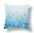 Axyaa Blue Ornament Pillowcase: Festive Home Decor Cushion Cover for Christmas & New Year