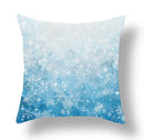 Axyaa Blue Ornament Pillowcase: Festive Home Decor Cushion Cover for Christmas & New Year