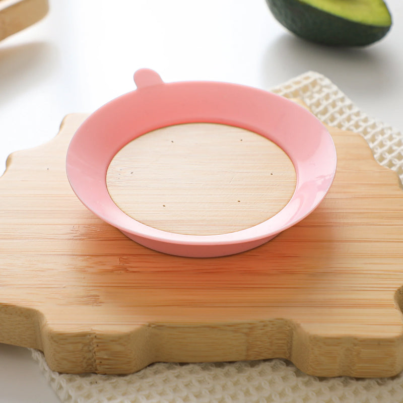 Axya Bamboo Dinosaur Baby Feeding Set - Kid's Dinnerware Plates and Food Storage