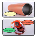 Axyaa Double Wall Vacuum Insulated Water Bottle with Straw - 30oz
