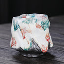 Axyaa Yamagata Ceramic Teacups Set - Handmade Retro Kung Fu Tea Accessories