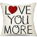 Axyaa Red Heart Love You Pillowcase - Valentine's Day Home Decor