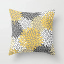 Axyaa Red Yellow Blue Floral Geometric Pillowcase 45*45cm