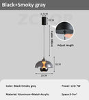 Axyaa Nordic Glass Pendant Light for Bedroom Suspension Living Room LED Chandelier