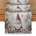 Axyaa Christmas Dwarf Snowflakes Table Runner: Home Wedding Party Centerpieces Decoration