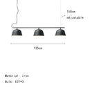 Axyaa Adjustable LED Chandeliers: Modern Minimalist Pendant Light for Dining Table or Kitchen Island