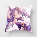 Axyaa Hu Tao Square Cushion Pillow - Cosplay Anime Pillowcase Gift