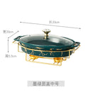 Axyaa Nordic Ceramic Soup Pot Holder Dry Fish Plate Casserole Binaural Pot