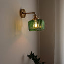 Axyaa Copper LED Wall Lights Modern Style Glass Wall Lamp
