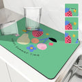 Axyaa Bear Design Absorbent Kitchen Draining Mat