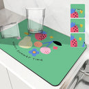 Axyaa Bear Design Absorbent Kitchen Draining Mat