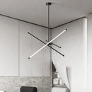 Axyaa Modern Line LED Chandelier Pendant Lights for Living Dining Study Bedroom