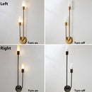 Axyaa Minimalist Gold Black G9 Wall Sconces for Bedroom Stairway Balcony