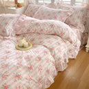 Axyaa Cotton Floral Princess Queen Duvet Cover Set for a Cozy Bedroom