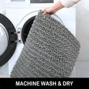 Axyaa Chenille Bath Mat: Soft, Absorbent, Anti-Slip Rug for Bathroom & Shower