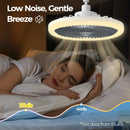 Axyaa Rotatable 3in1 Ceiling Fan with Light Bedroom Lighting Fixture