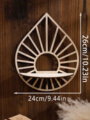 Axyaa Floating Crystal Shelf Display for Boho Home Decor in Living Room
