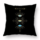 Axyaa Tarot Black Pillowcase 45x45cm for Home Decor and Living Room