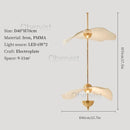 Axyaa Lotus Leaf LED Pendant Light for Modern Room Decor