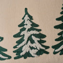 Axyaa Christmas Tree Embroidered Throw Pillowcase for Holiday Living Room Decor