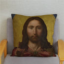 Axyaa Jesus Christ Soft Plush Cushion Cover 45*45 Throw Pillow Case Home Decor