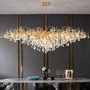 Axyaa Crystal Droplet Branch Chandelier - Minimalist Living Room Decor
