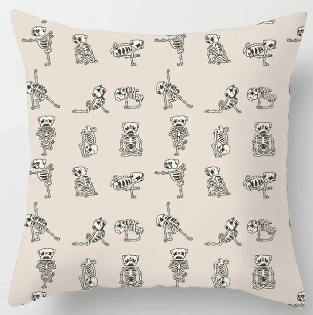 Axyaa Yoga Panda & Avocado Cartoon Animal Throw Pillow Bundle
