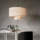 Axyaa Linen Cloth Boho Pendant Lamp for Home Decor and Lighting