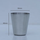 Axyaa Stainless Steel Shot Glasses 4-Pack with Leather Case - Camping Drinkware