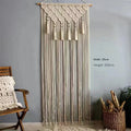 Axyaa Macrame Cotton Door Curtain Tapestry Wall Art Boho Wedding Backdrop Tapestry