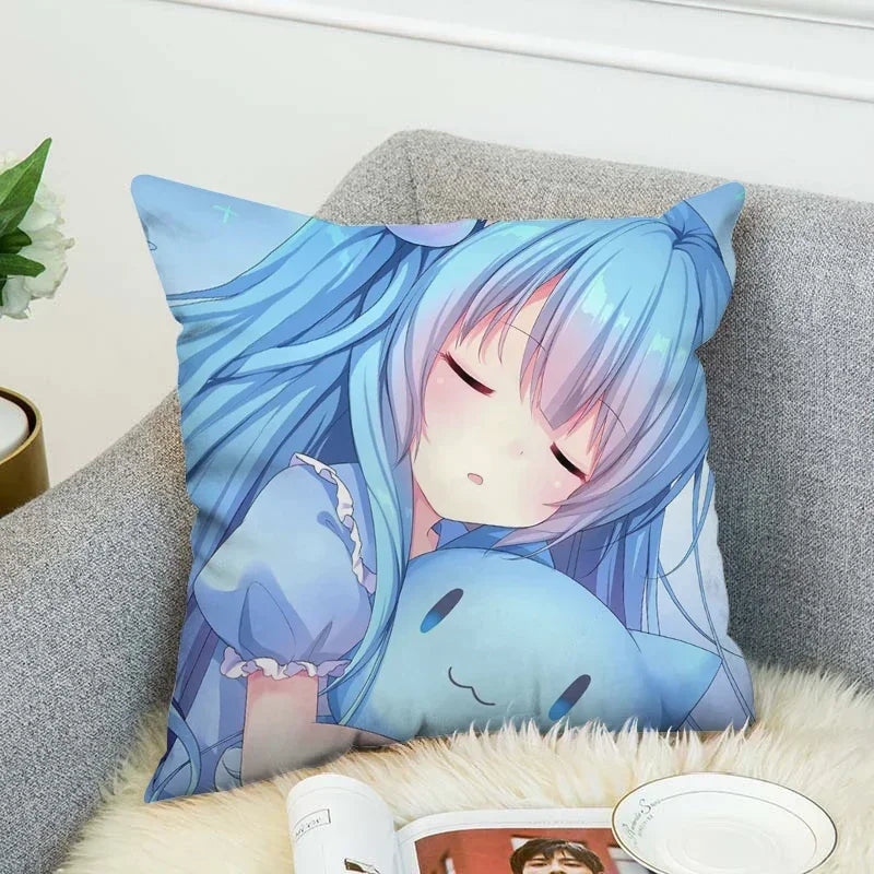Axyaa Shizuku Anime Pillow Covers 45*45 Cushion Cover for Fall Decor