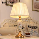 Axyaa Ceramic LED Floor Lamp with Flower Bird Design - American Style Living Room Decoration