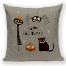 Axyaa Halloween Decor Cushion Cover Set - Spooky House Party Supplies