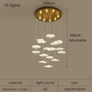 Axyaa Modern Acrylic LED Chandelier for Home Decoration Lighting