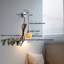 Axyaa White Ceramic LED Wall Sconce | Modern Nordic Style Stair Light Fixture